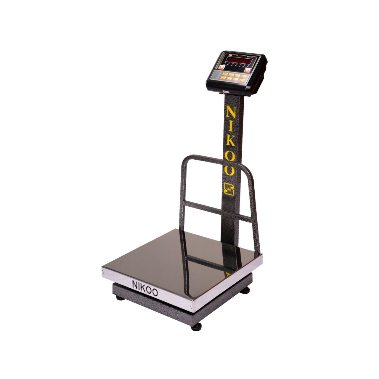 باسکول دیجیتال نیکو مدل صفحه استیل 300 کیلوگرم پایه دار