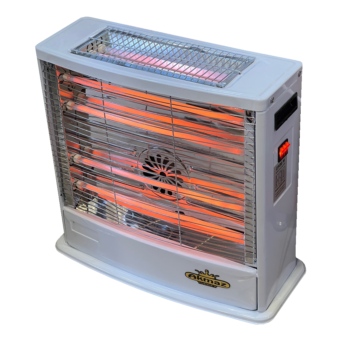 بخاری برقی آکماز مدل 6 المنته فن دار 2500
