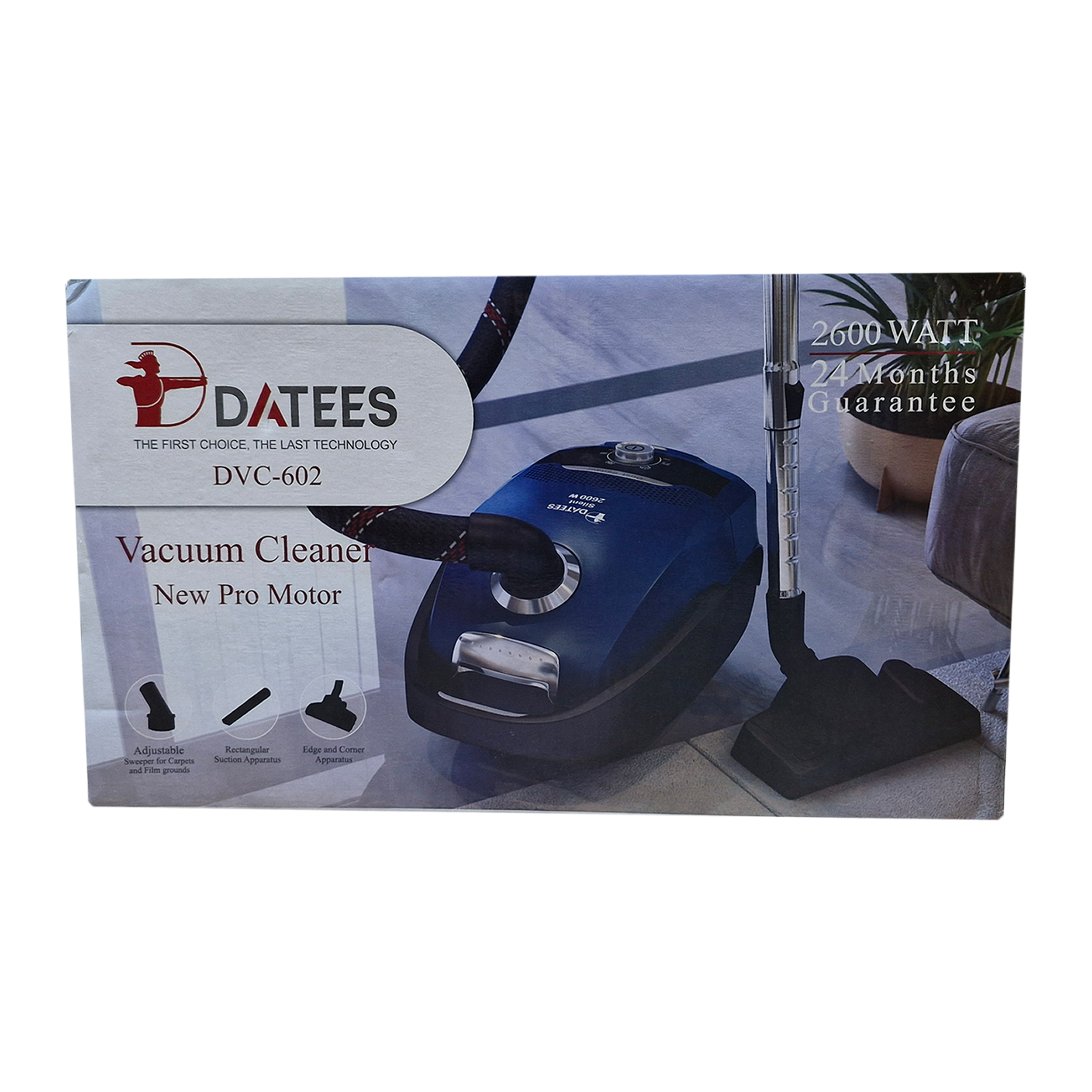 جاروبرقی 2600 وات داتیس مدل DVC-602