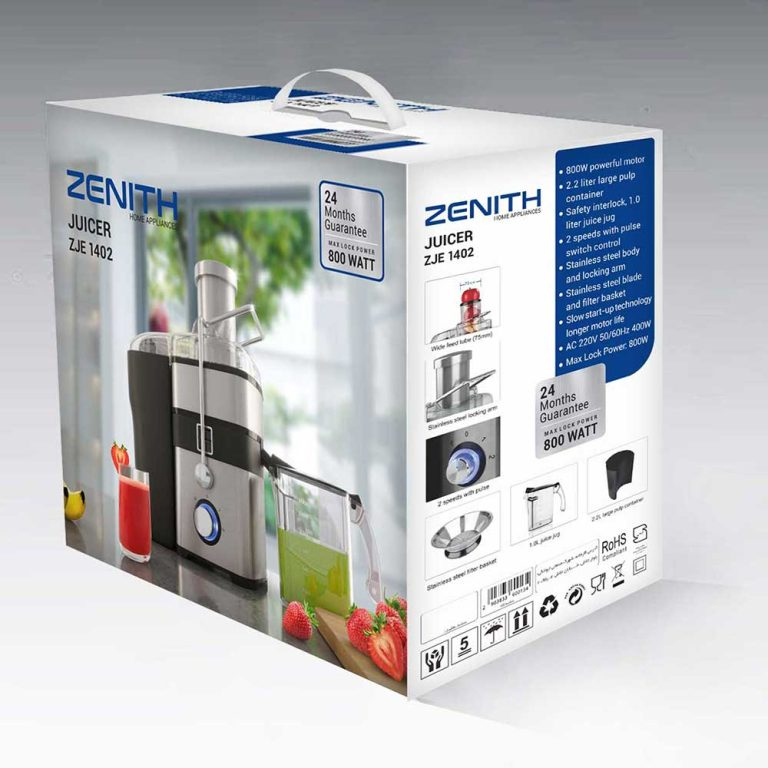 آبمیوه گیری زنیت مدل ZJE1402