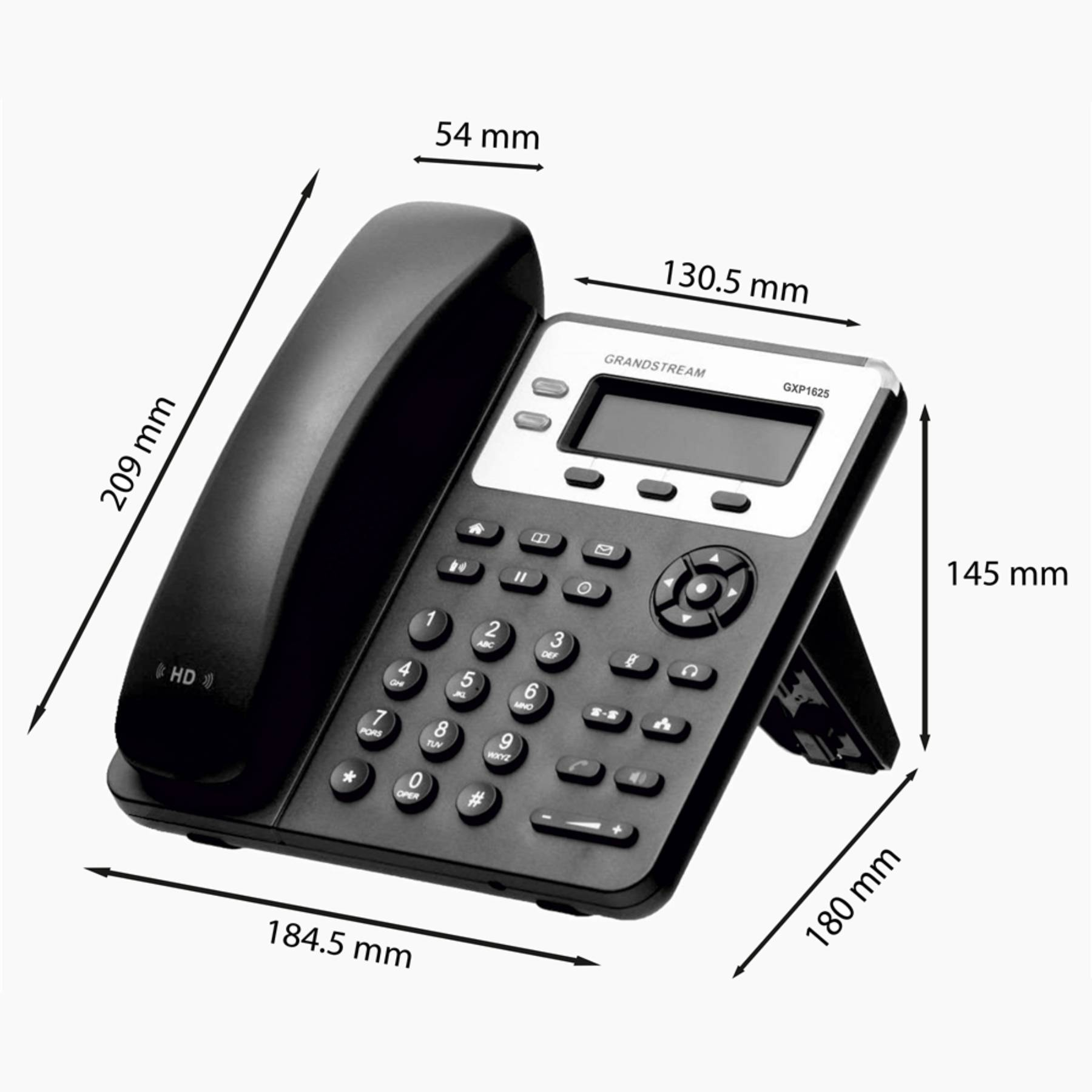 تلفن تحت شبکه گرنداستریم مدل GXP1625 با دو اکانت SIP