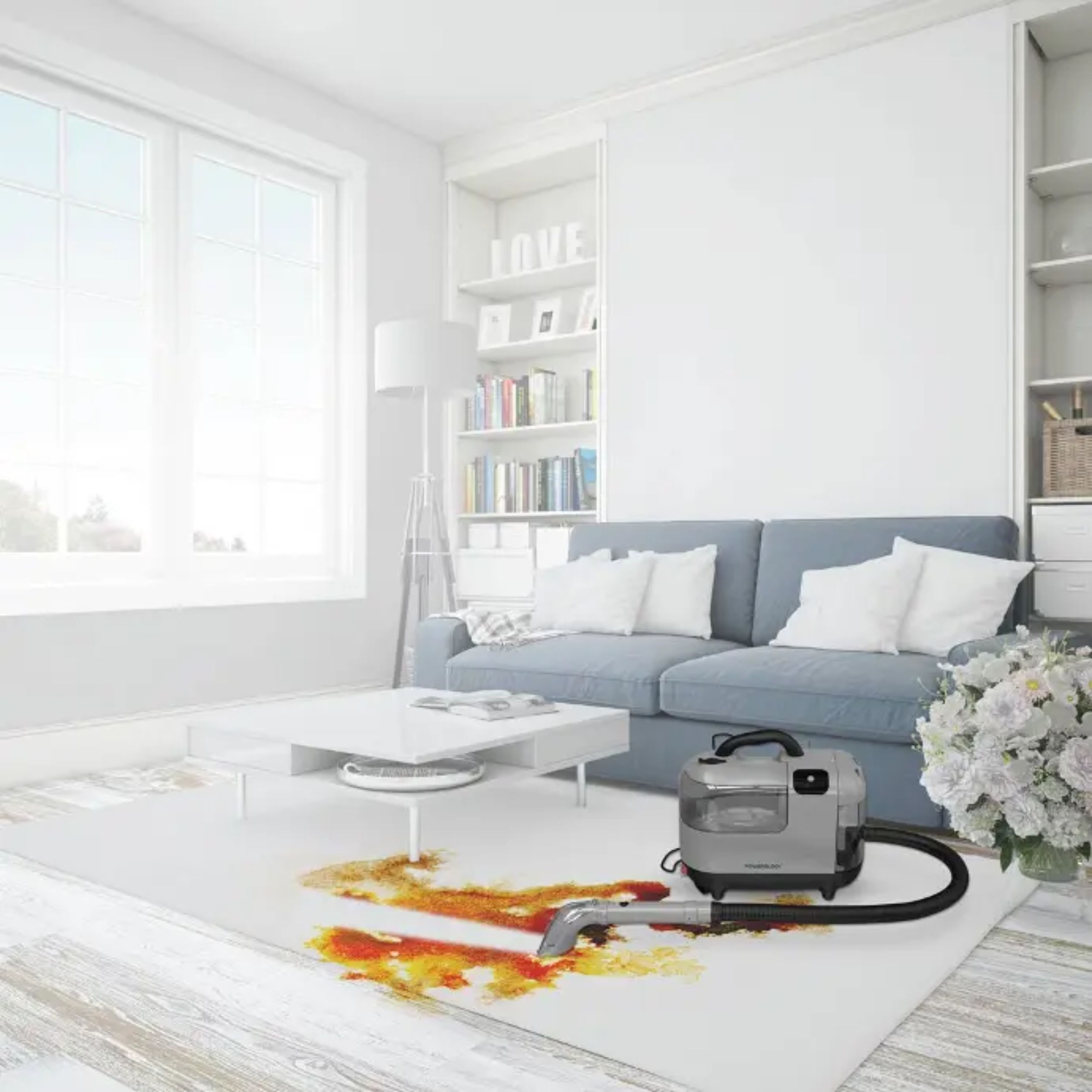 فرش شوی و مبل شوی پاورولوجی مدل Spot Stain Cleaner Hot Water Steam