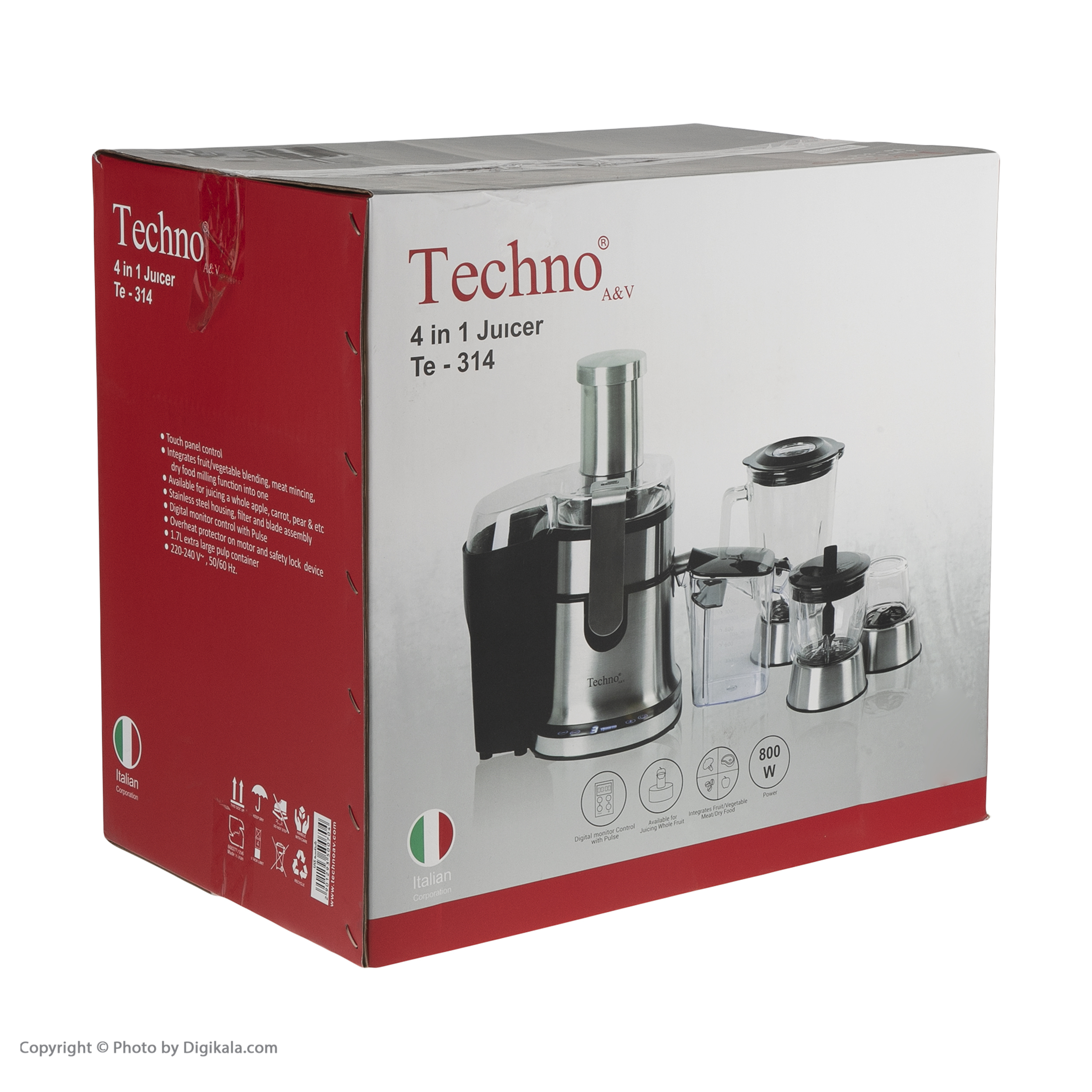 آبمیوه گیری تکنو مدل Te-314