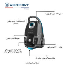 جاروبرقی وست پوینت مدل WVMP-3024