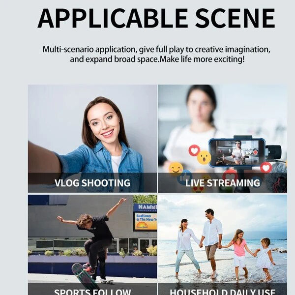 گیمبال و لرزشگیر موبایل مدل F5