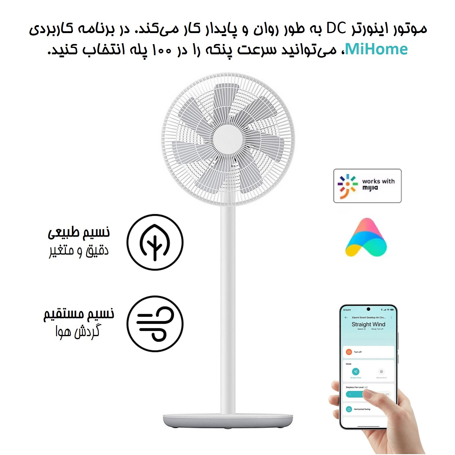 پنکه شیائومی مدل 1X Upgraded