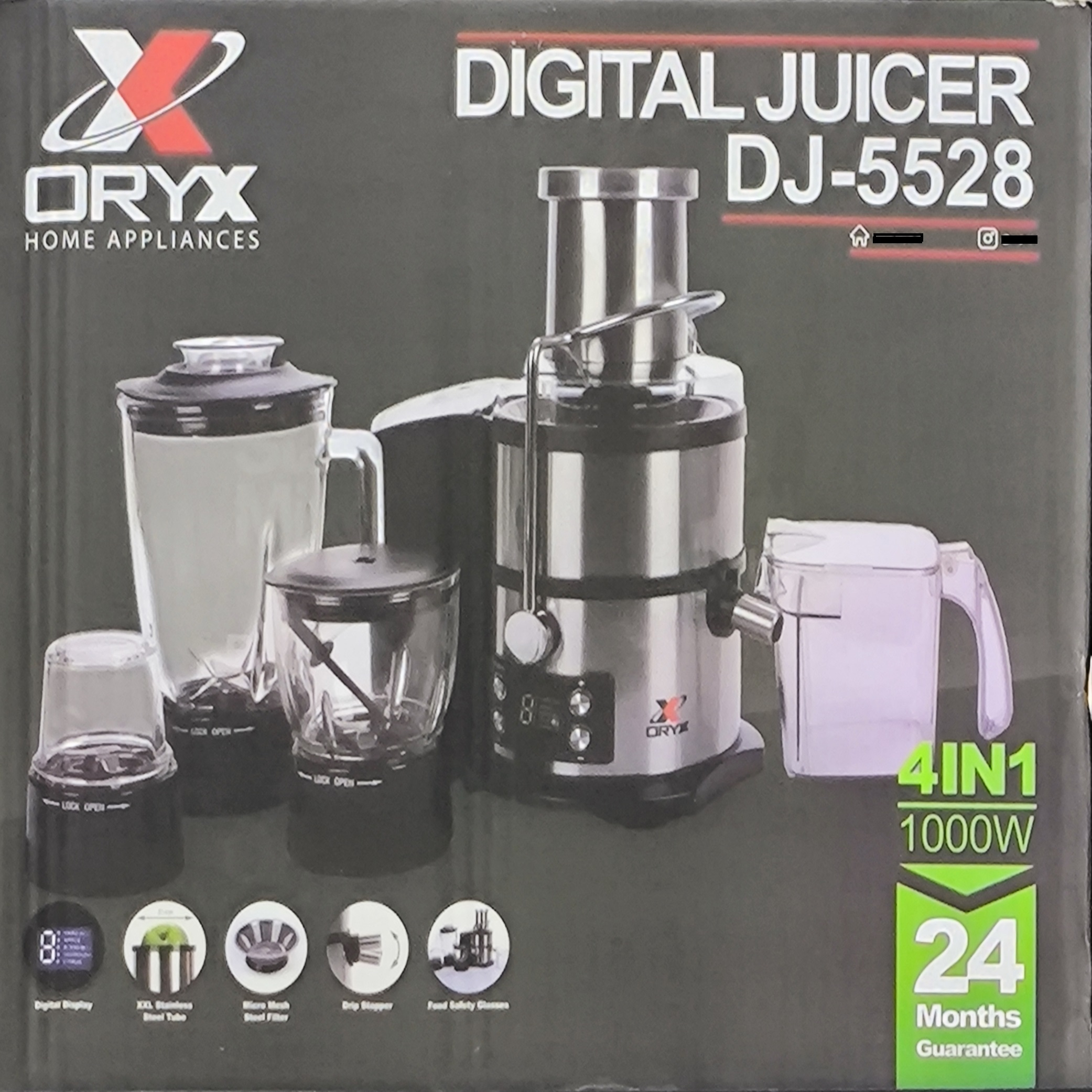 آبمیوه‌گیری چند کاره اوریکس مدل DJ-5528