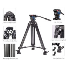 سه پایه دوربین جی ماری مدل LF-85+PH20