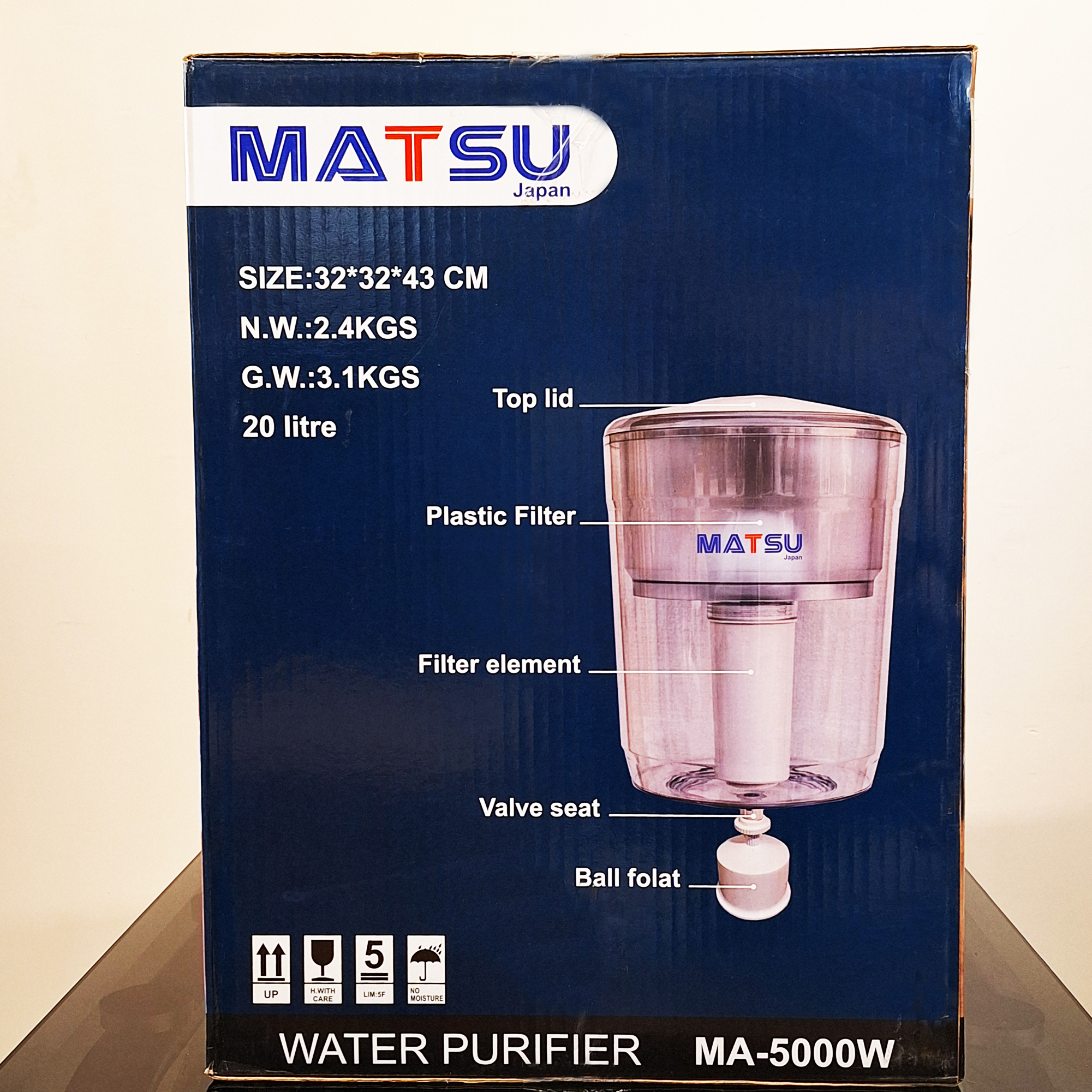 مخزن فیلتردار ماتسو مدل MA-5000W مناسب برای آبسردکن