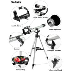 تلسکوپ کامار مدل گالیله ای 525x برابر به همراه سه پایه