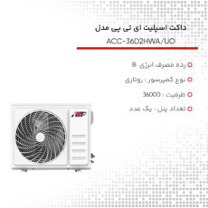 داکت اسپلیت ای تی پی مدل 36000 ACC-36D2HWA/UO
