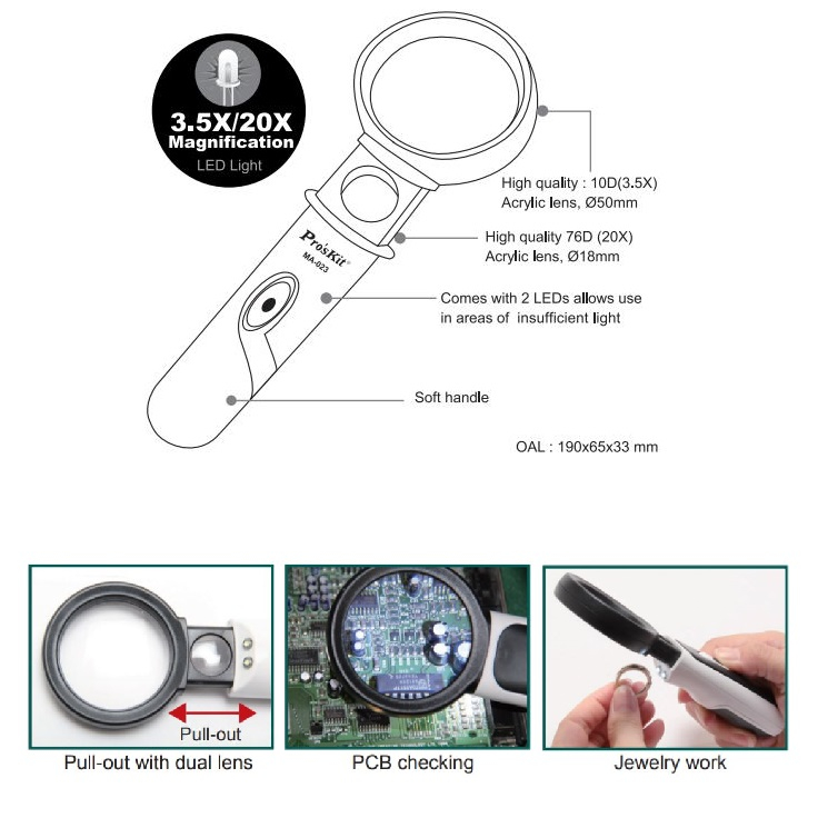 ذره بین پروسکیت مدل MA-023