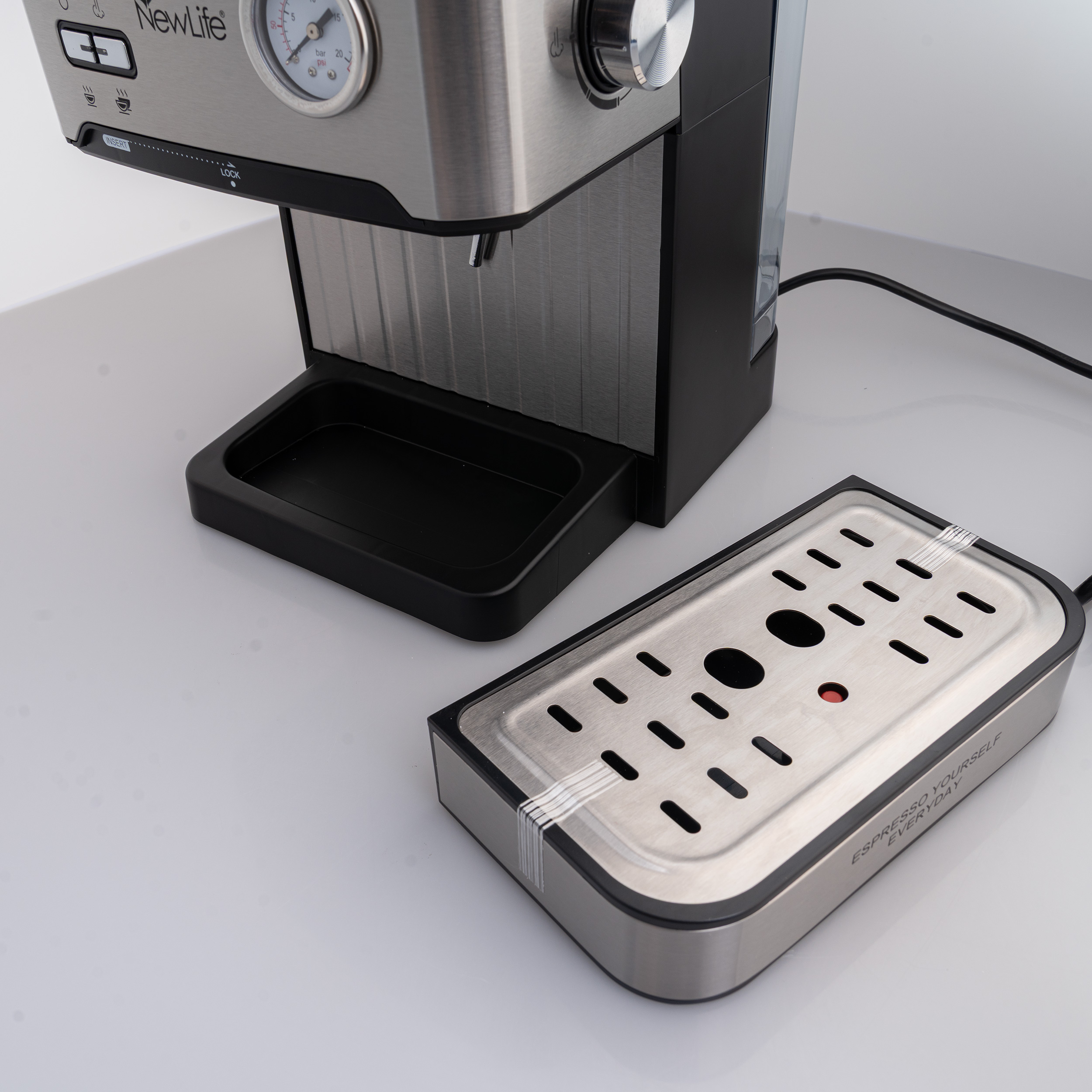 اسپرسو ساز 1800 میلی‌لیتر نیو لایف مدل EMP-13S-410