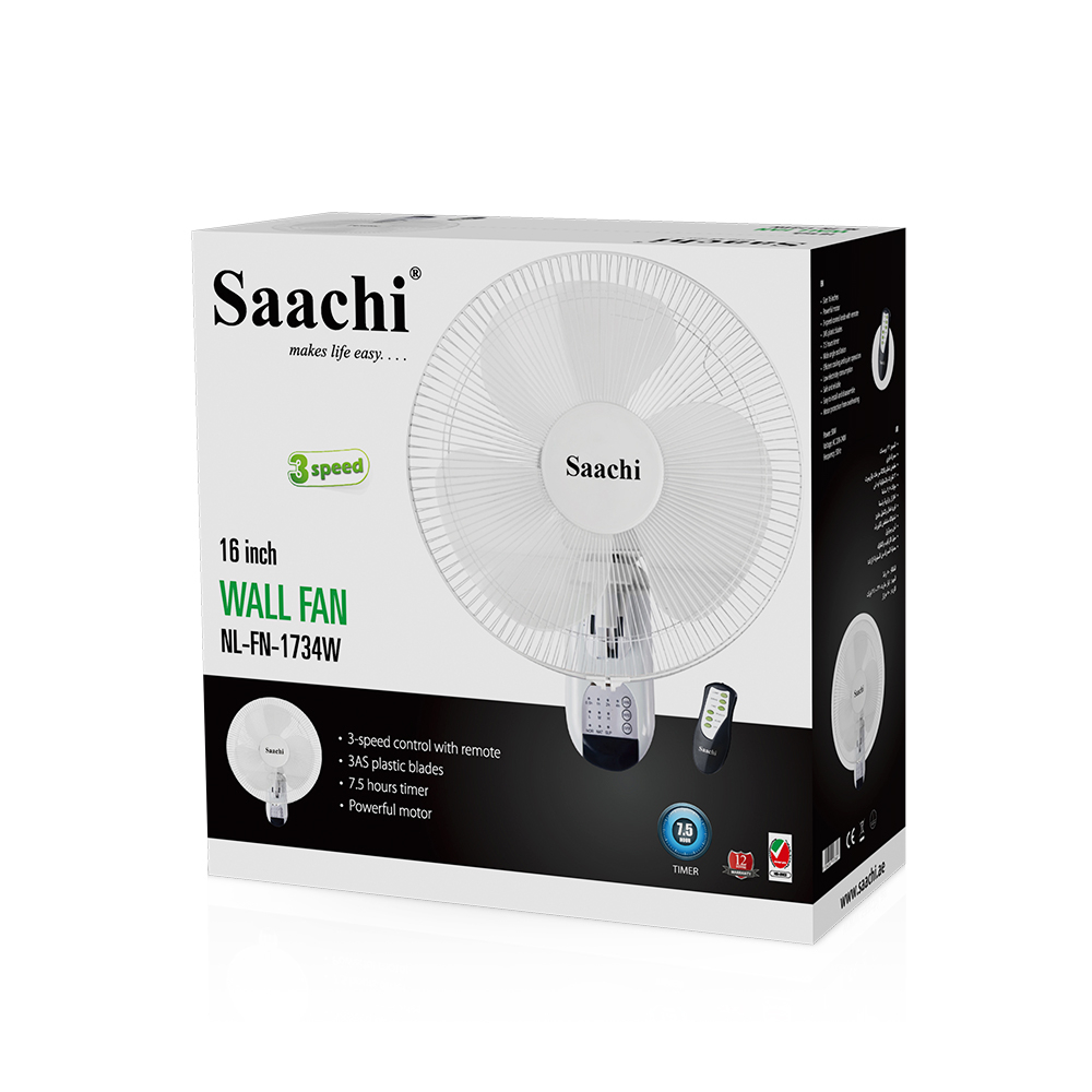 پنکه ساچی مدل NL-FN-1734W-WH