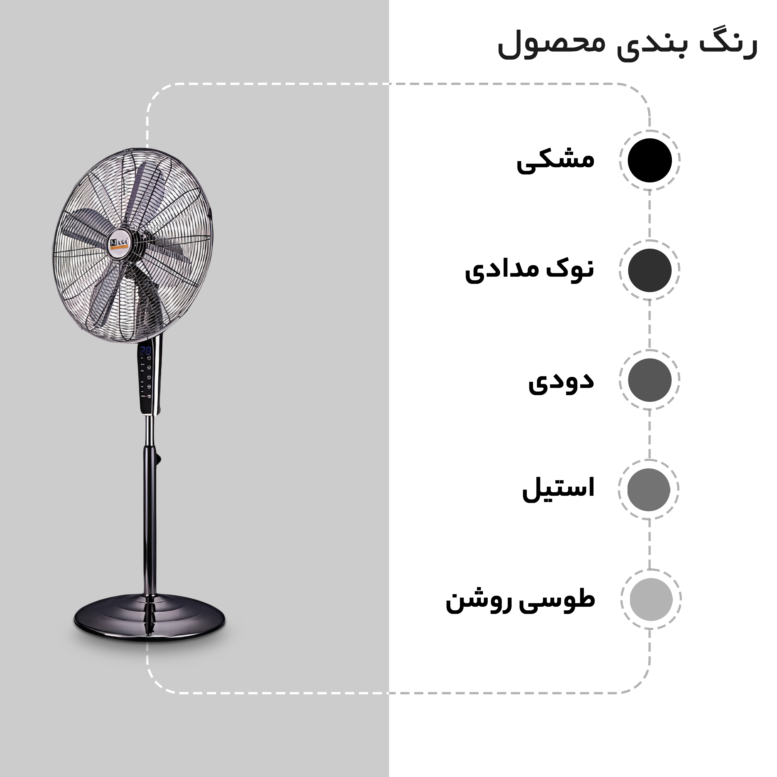 پنکه ناسا الکتریک مدل NS-1117