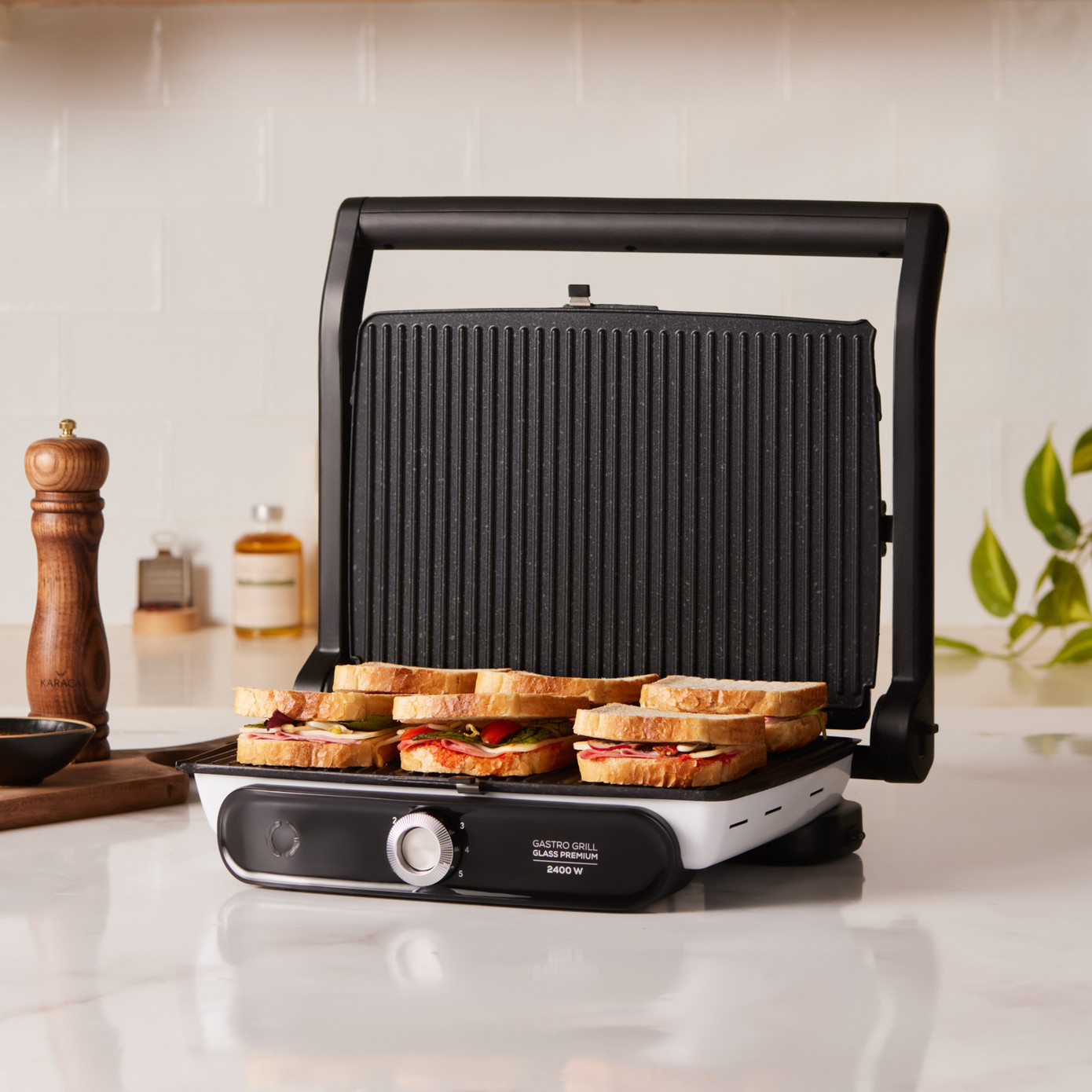 ساندویچ ساز کاراجا مدل Gastro Grill Glass Premium
