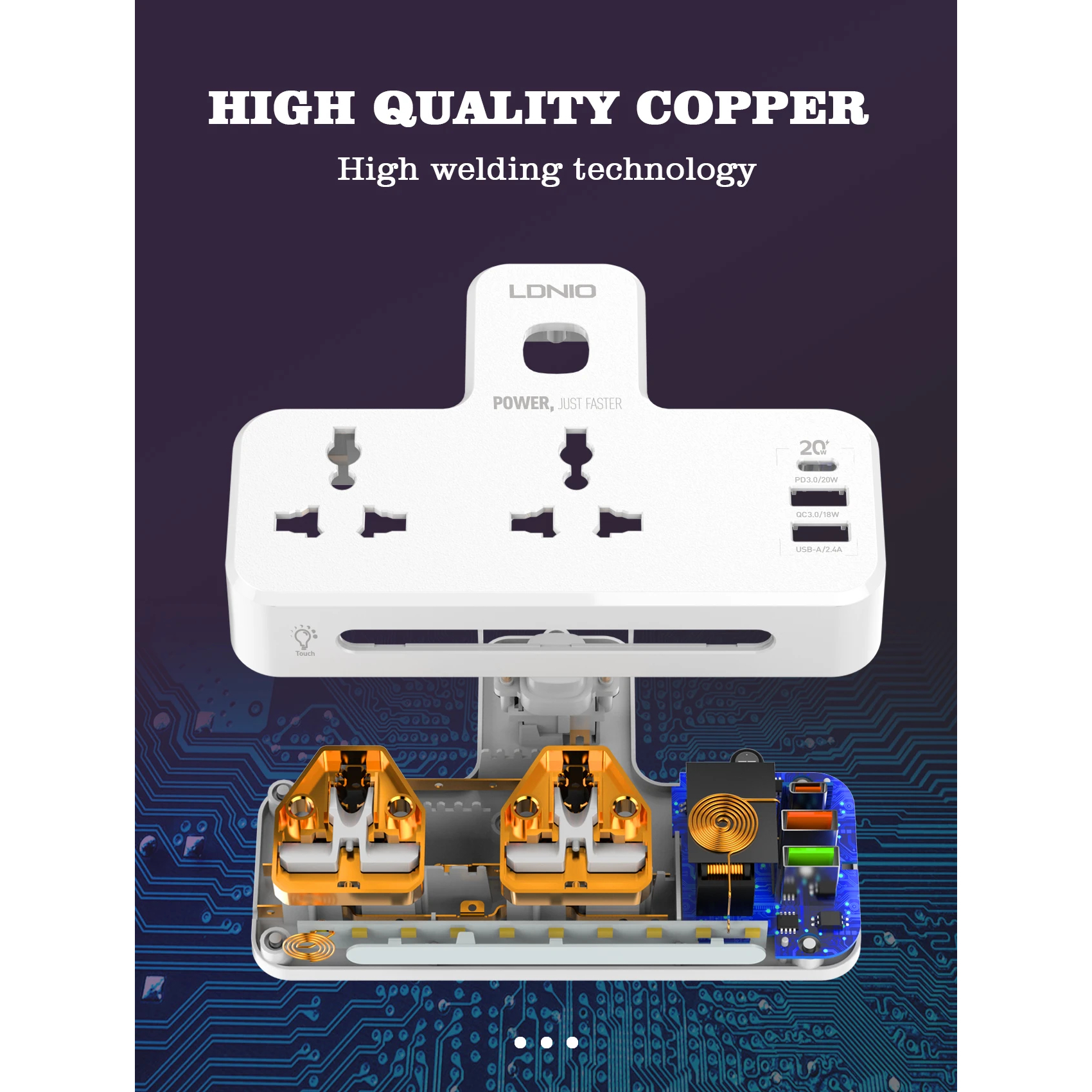 چندراهی برق الدینیو مدل LDQCPS01