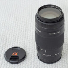 لنز دوربین سونی مدل  sony 75_300mm f4.5-5.6 a mount