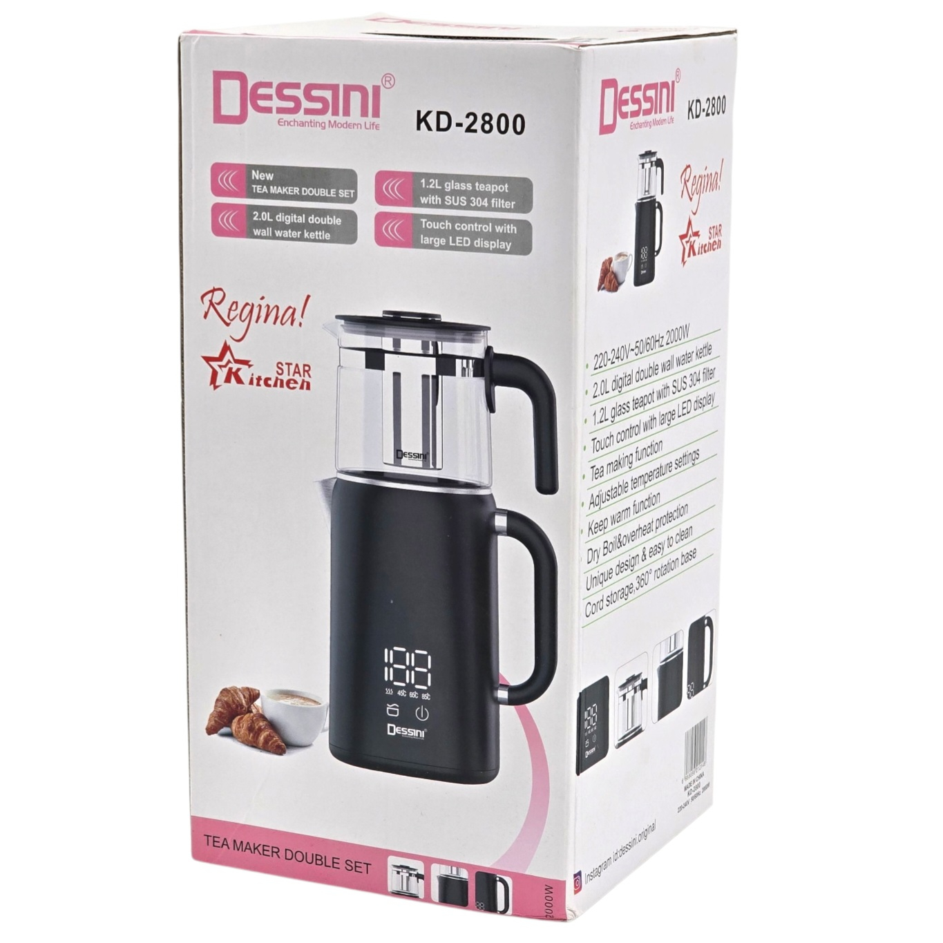 چای ساز روی هم دسینی مدل KD-2800