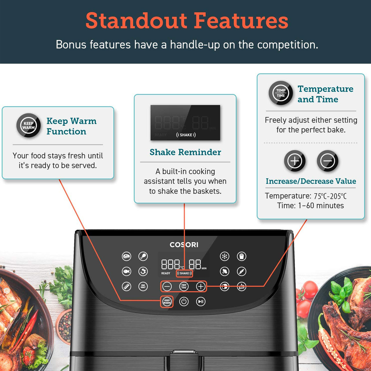 سرخ کن بدون روغن کوزوری مدل CP158-AF