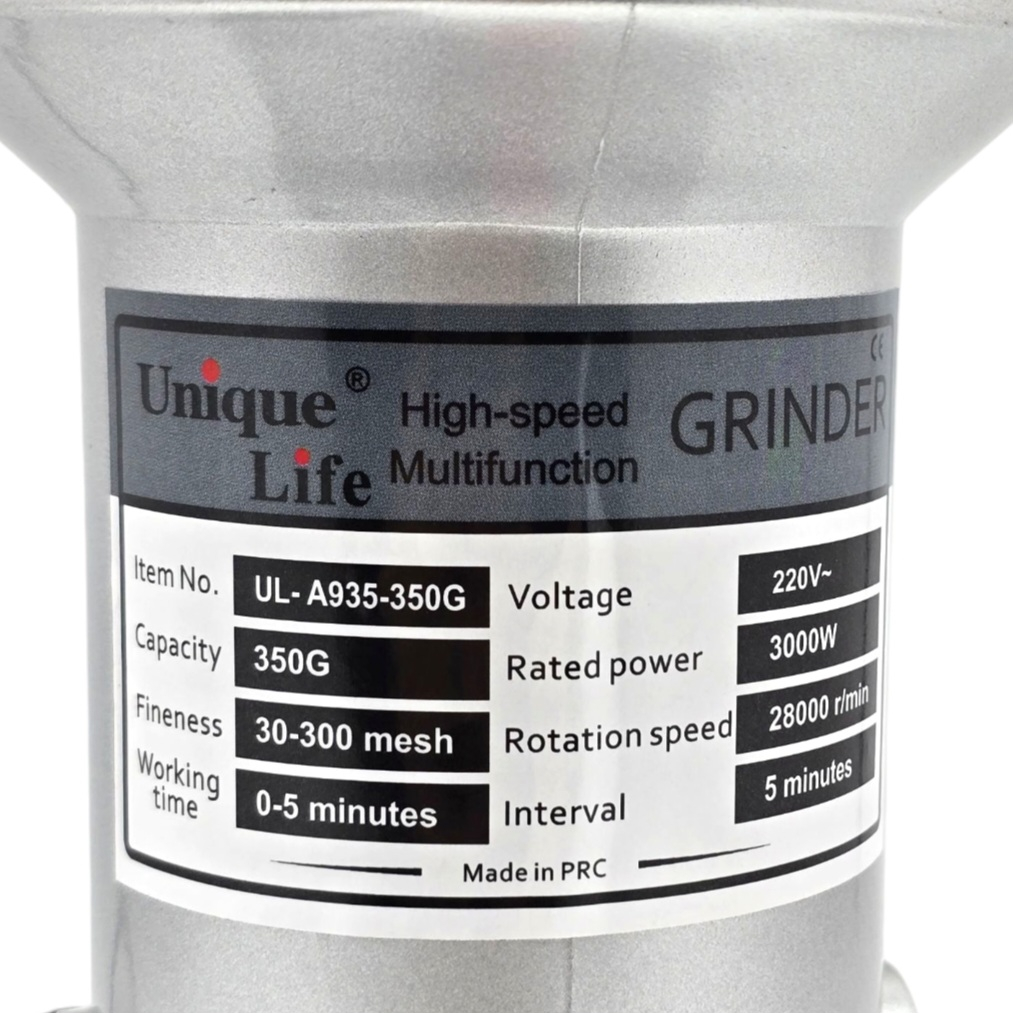 آسیاب صنعتی یونیک لایف مدل UL-A935-350G