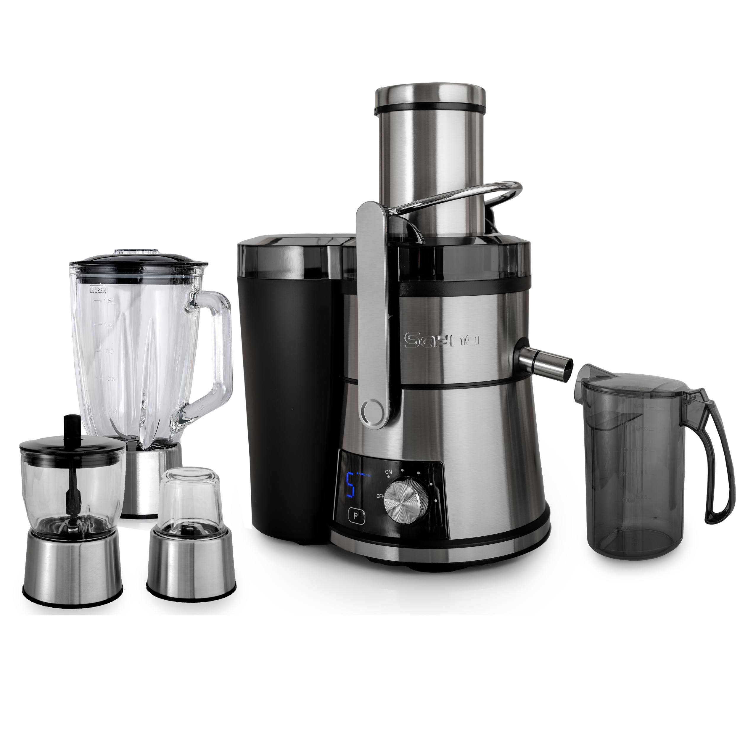 آبمیوه‌گیری چند کاره ساینا مدل دیجیتال