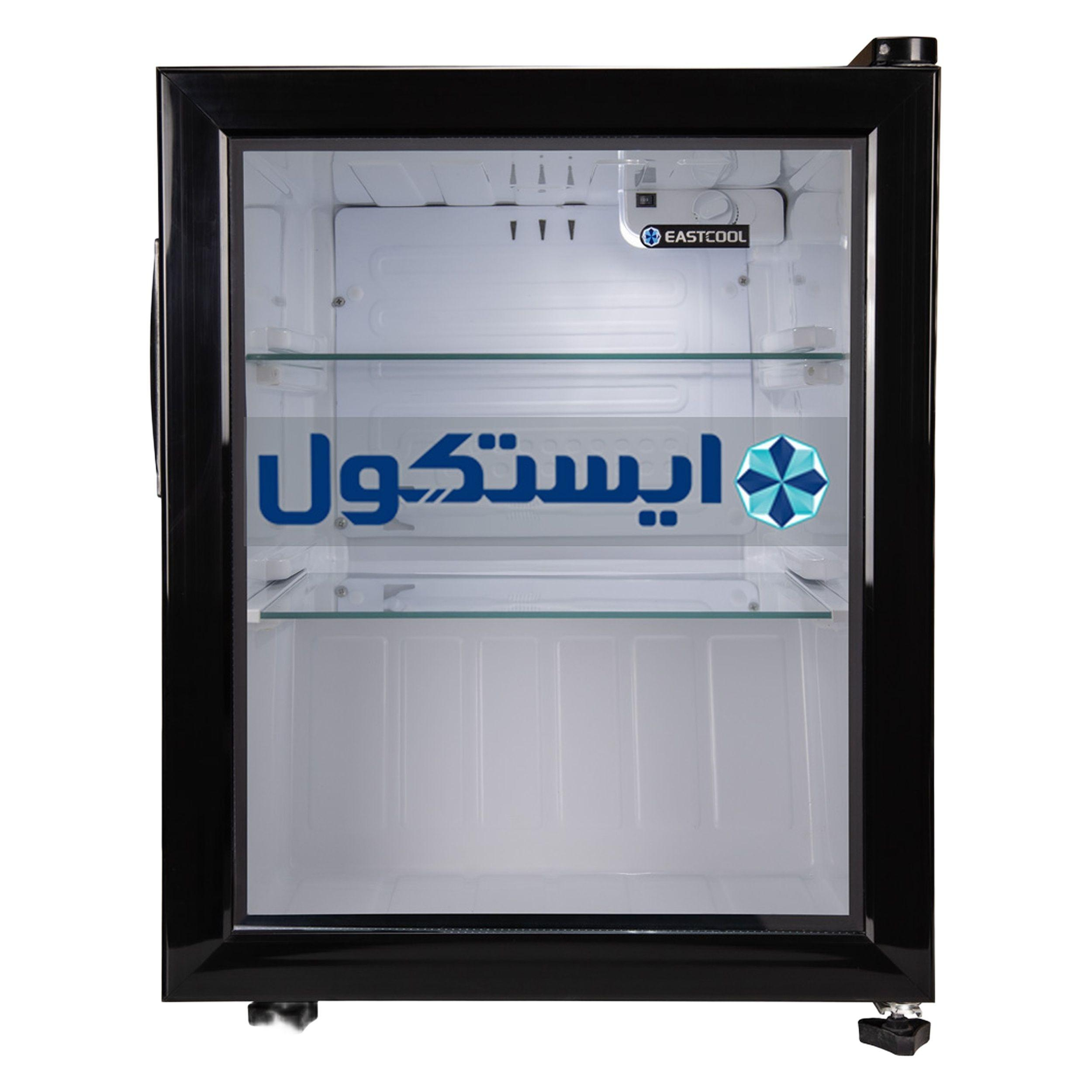 یخچال 3 فوت ایستکول مدل TM-4164-HS، با ارتفاع 59، پهنای 44.5 و عمق 53 سانتی‌متر، میزان مصرف انرژی B، دارای 3 طبقه