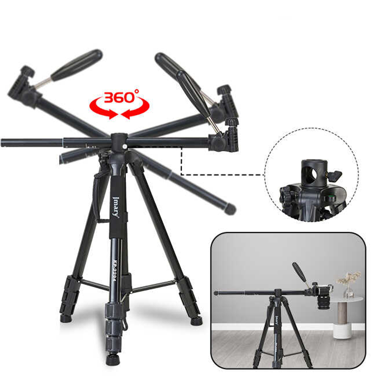 سه پایه دوربین جی ماری مدل kp-2294