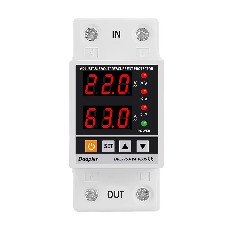 محافظ ولتاژ و جریان 63 آمپر داپلر مدل پردیس PRD 63V/A