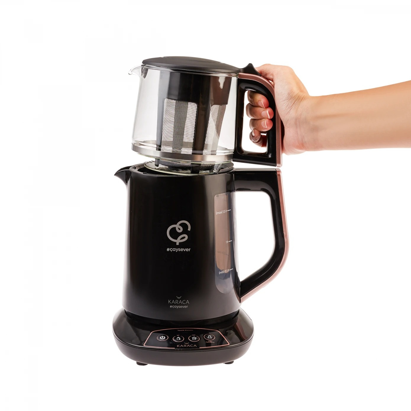چای ساز روی هم کاراجا مدل Caysever