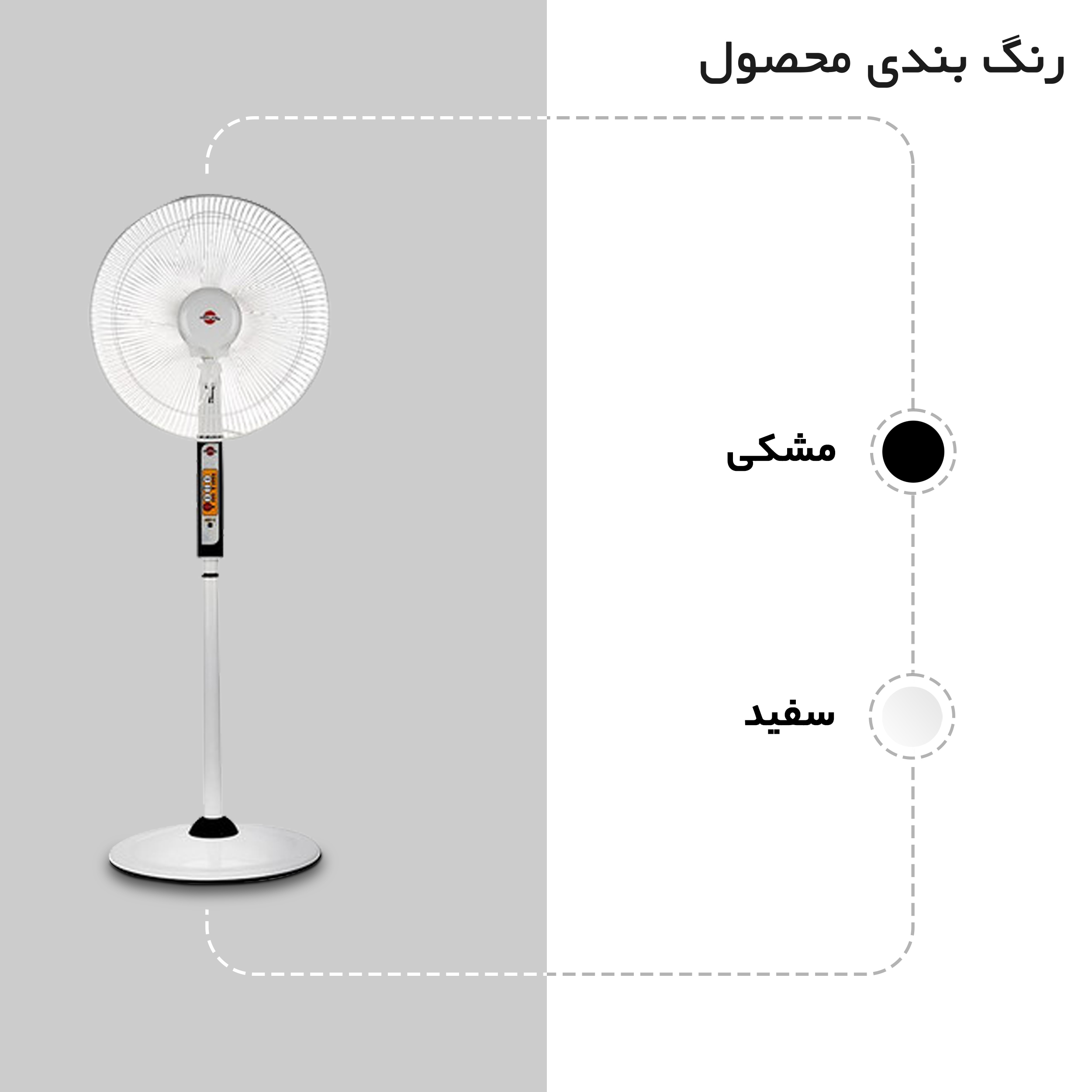 پنکه ایستاده پارس خزر مدل 4010R