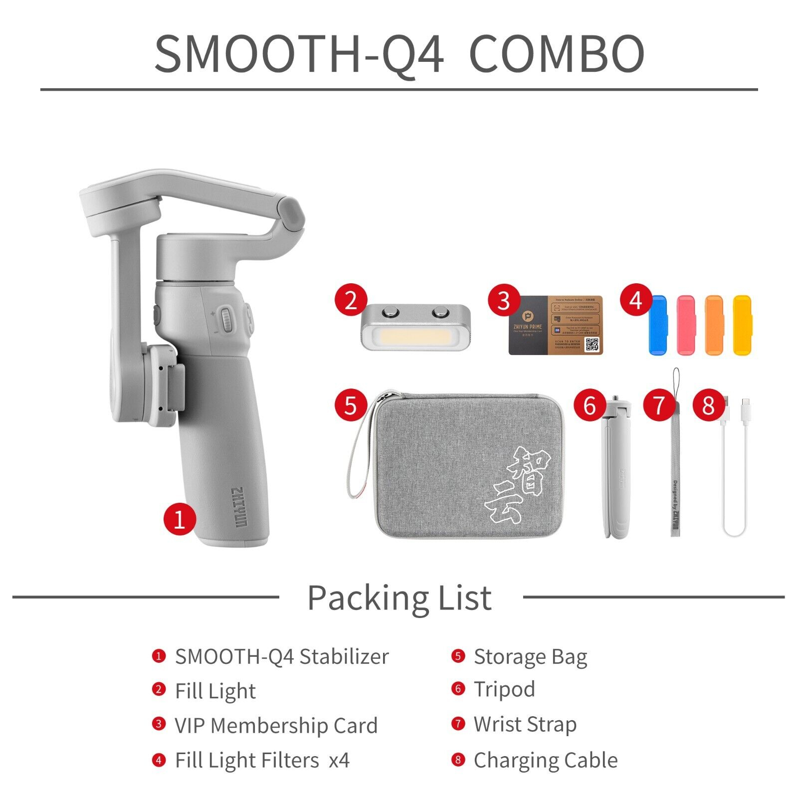 استابلایزر ژیون مدل SMOOTH Q4 Combo