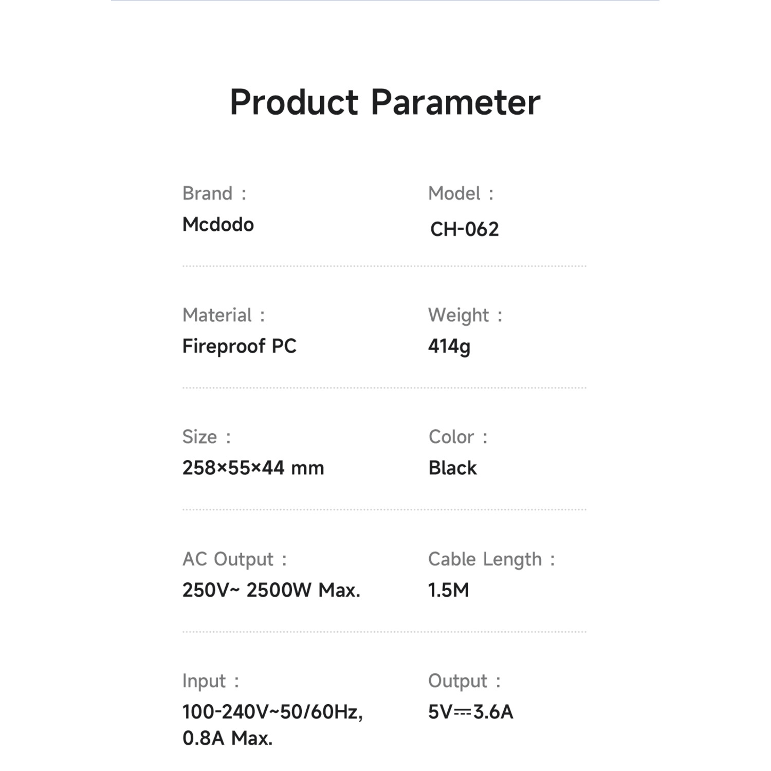 چندراهی برق مک دودو مدل CH-0620