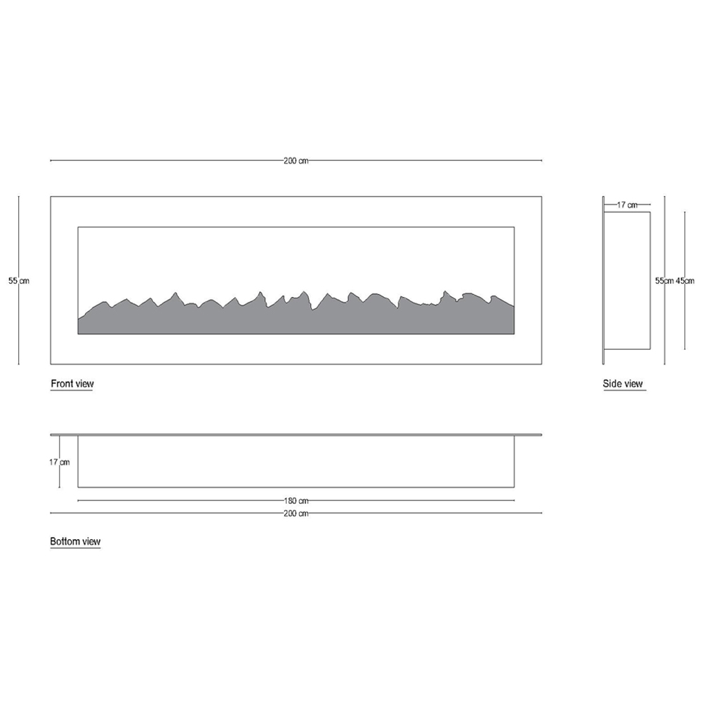 شومینه برقی اود آلوو مدل دکوریl4200
