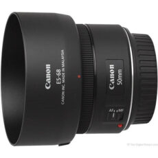 لنز کانن مدل EF 50mm f/1.8 STM به همراه فیلتر لنز یو وی 49 کانن