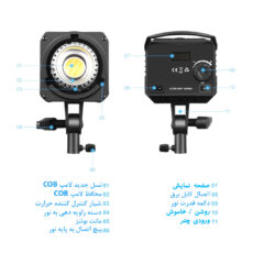 نور ثابت ال ای دی پلوز مدل Dual Color Temperature 150W