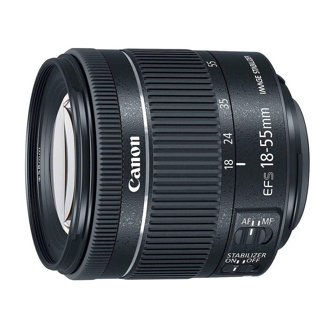 لنز دوربین کانن مدل EFS18-55mm stm  کد no box