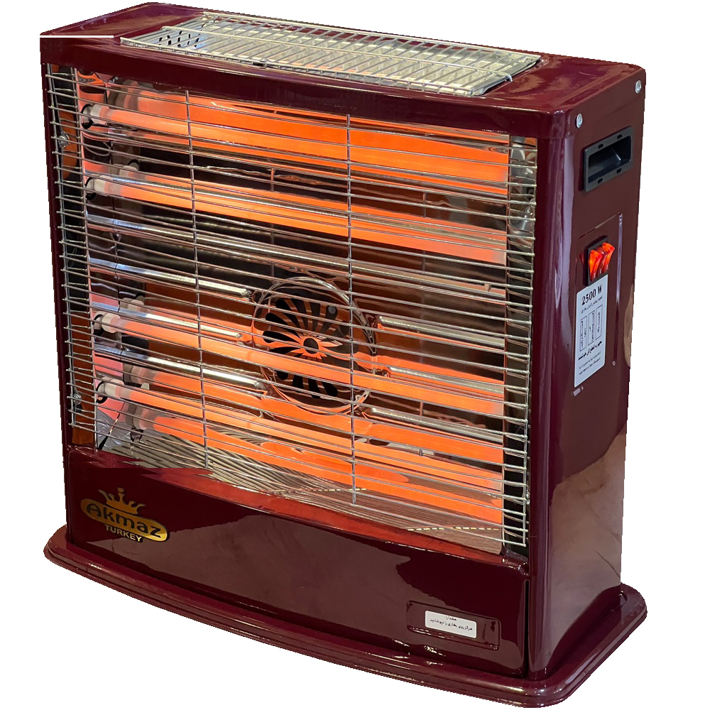 بخاری برقی آکماز مدل 6 المنته فن دار 2500
