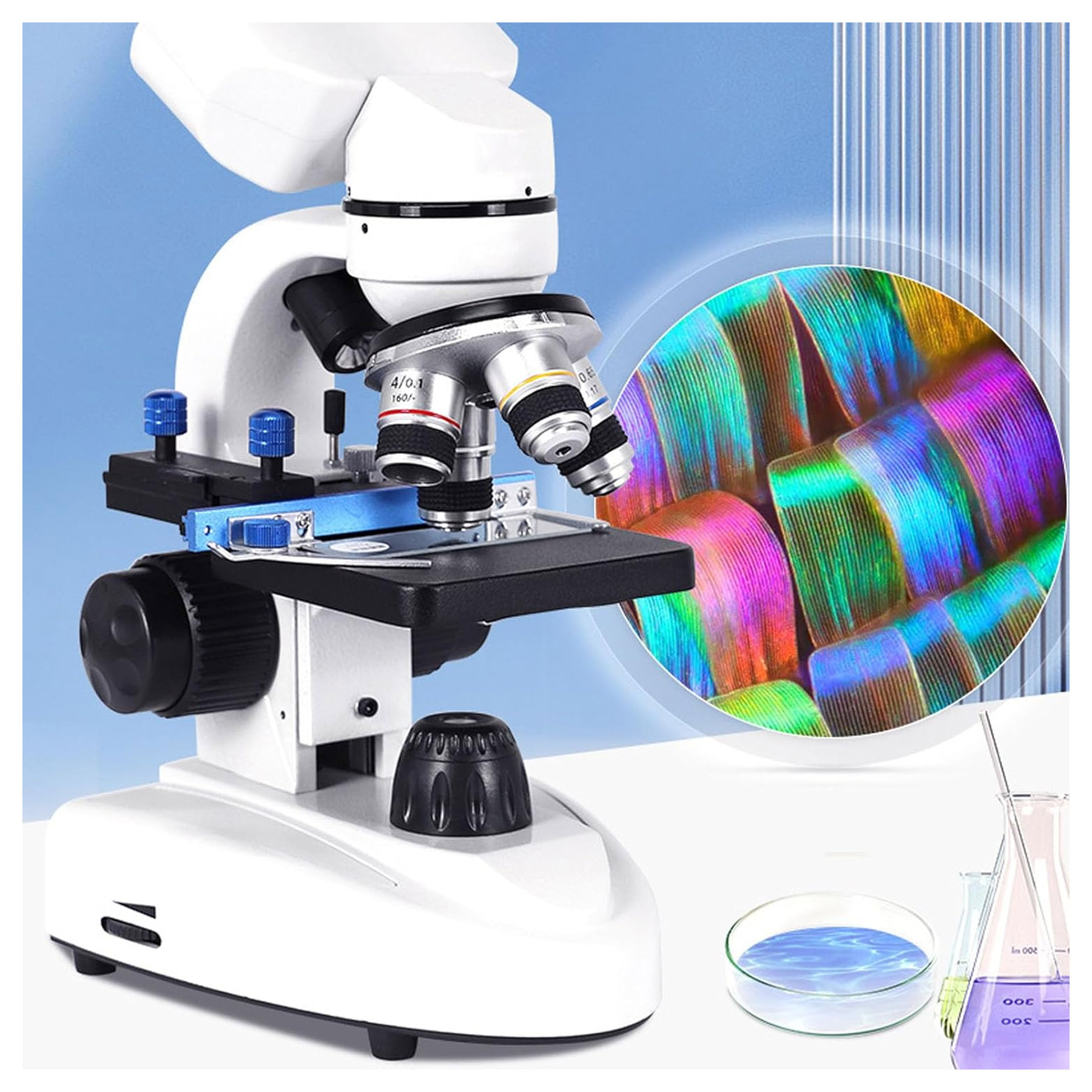 میکروسکوپ دوچشمی مدل زیستی 2025 1600x New به همراه کیف