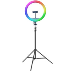 رینگ لایت مدل LJJ-33 RGB SK به همراه سه پایه نگهدارنده