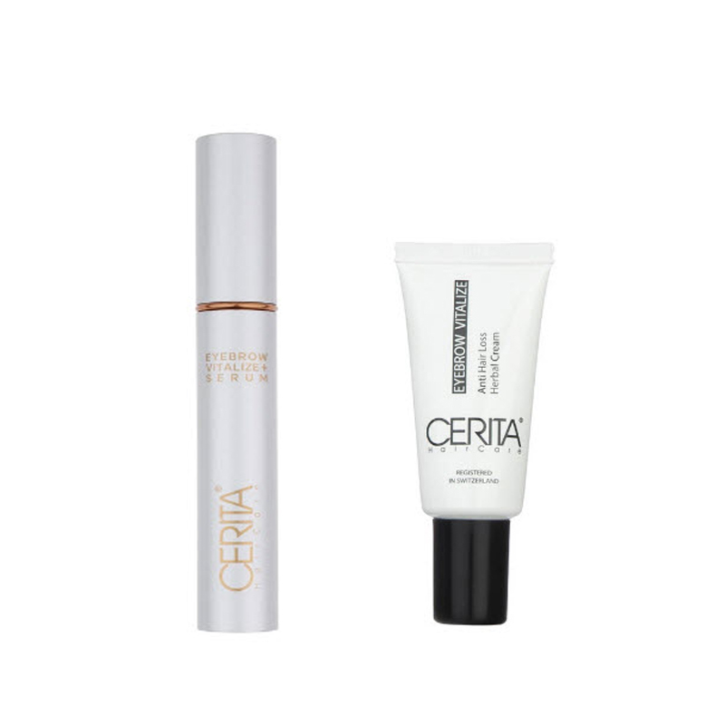 سرم تقویت‌ کننده ابرو سریتا مدل 01 حجم 8 میلی لیتر به همراه کرم تقویت کننده ابرو سریتا مدل 02 حجم 20 میلی لیتر