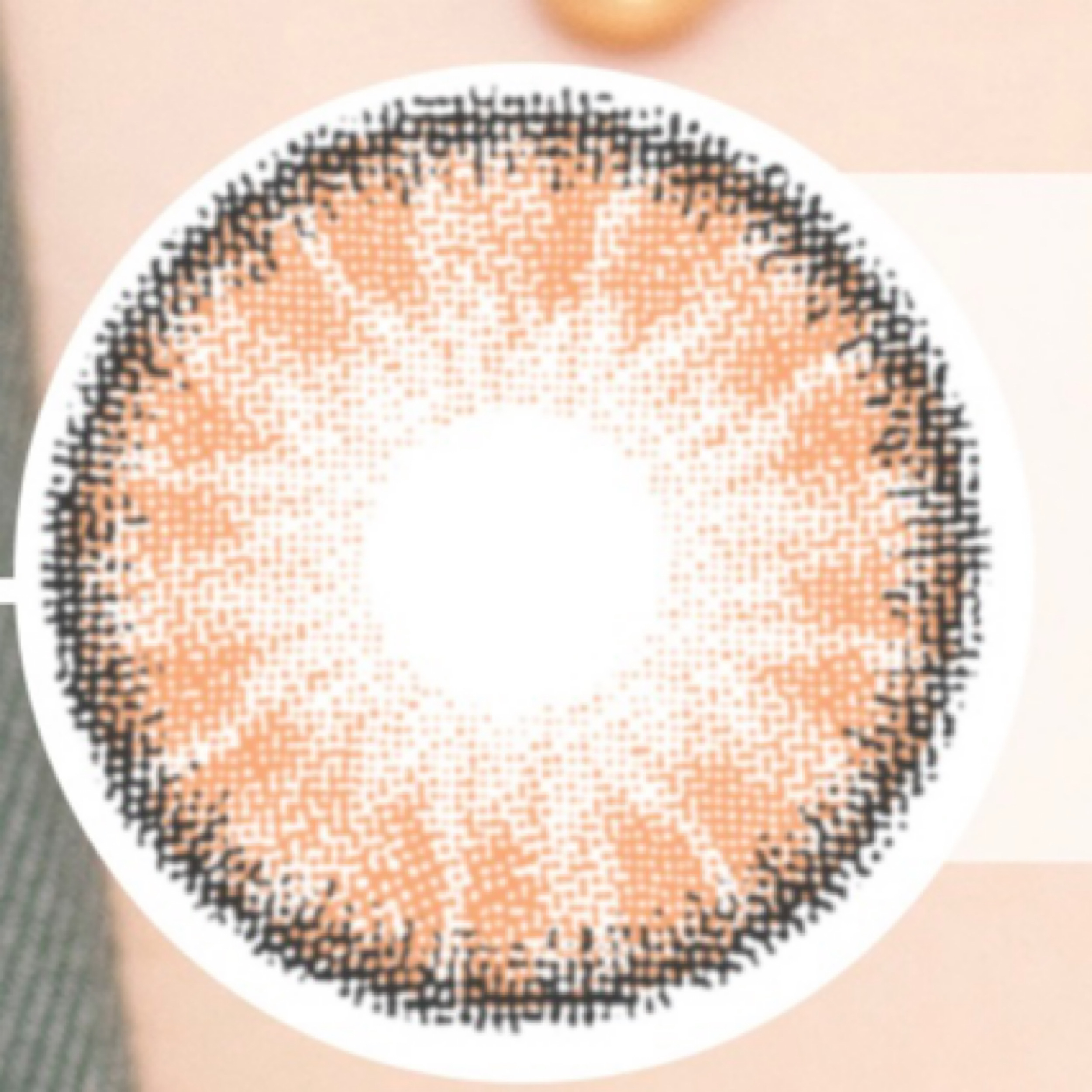 لنز چشم رویال ویژن کد 357 رنگ کاپوچینو هاله دار