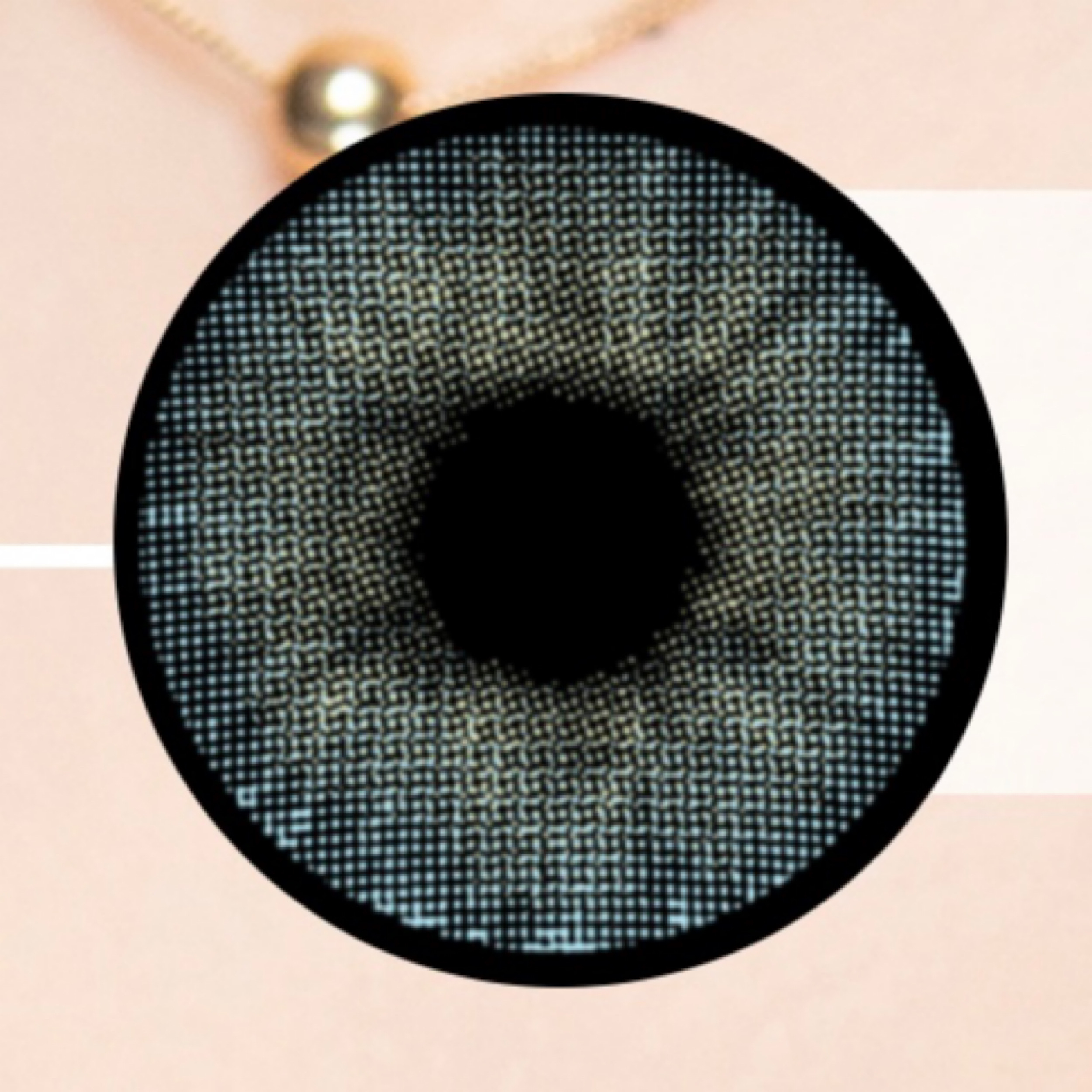 لنز چشم رویال ویژن کد 370 رنگ آبی یخی دور دار