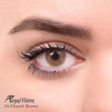 لنز چشم رویال ویژن شماره 34 رنگ عسلی رگه دار