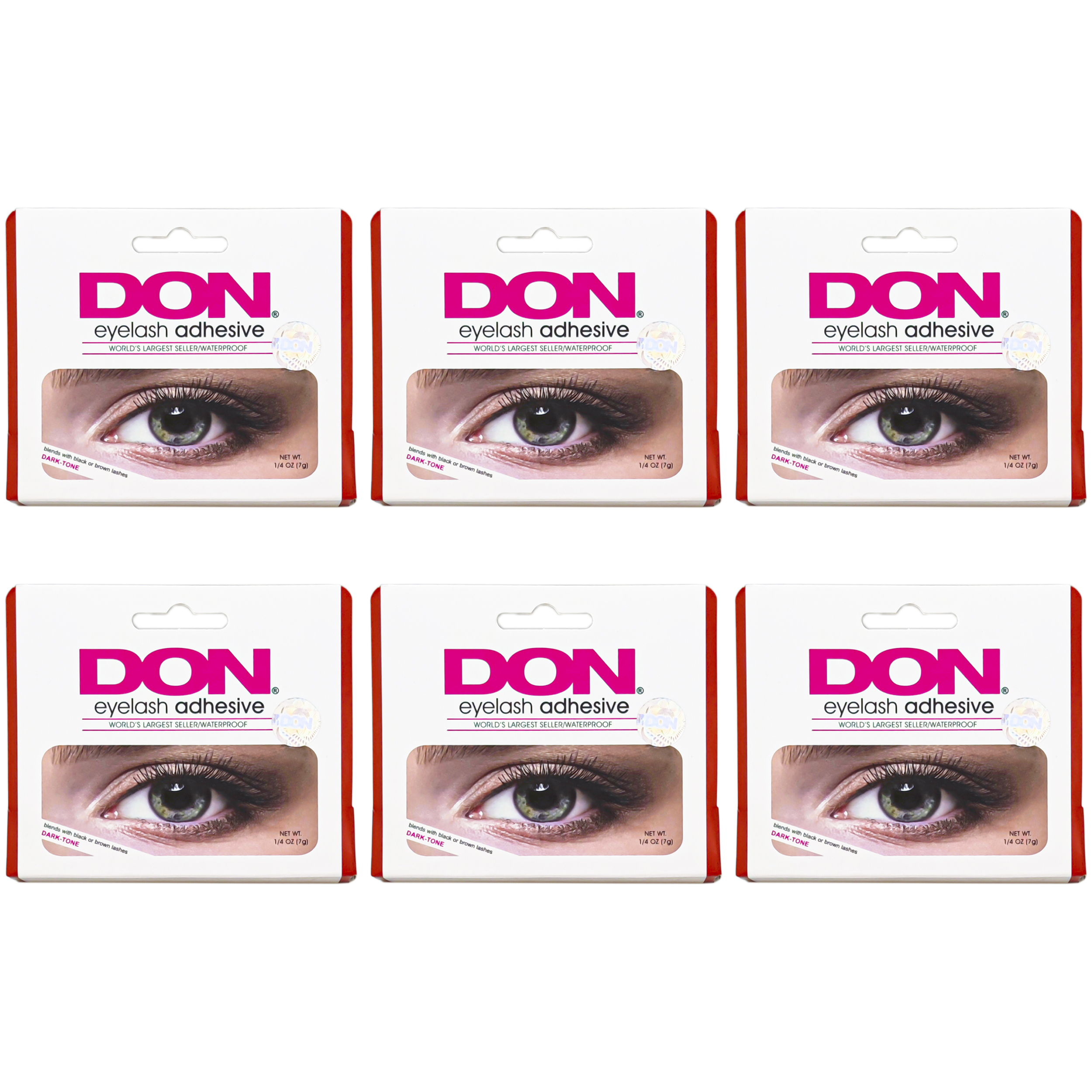 چسب مژه مصنوعی دان مدل EG-7HD وزن 7 گرم مجموعه 6 عددی