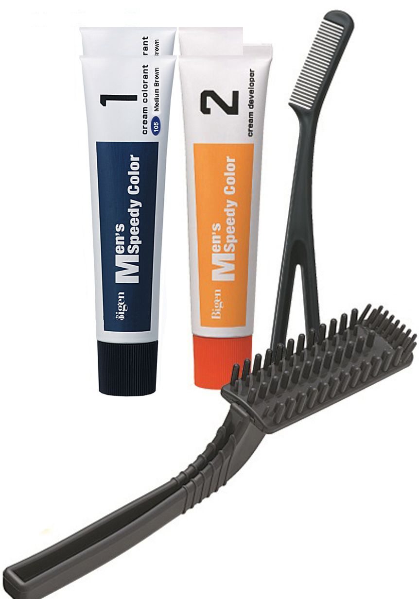 کیت رنگ مو بیگن سری Speedy Colour شماره 105 حجم 40 میلی لیتر رنگ قهواه ای متوسط