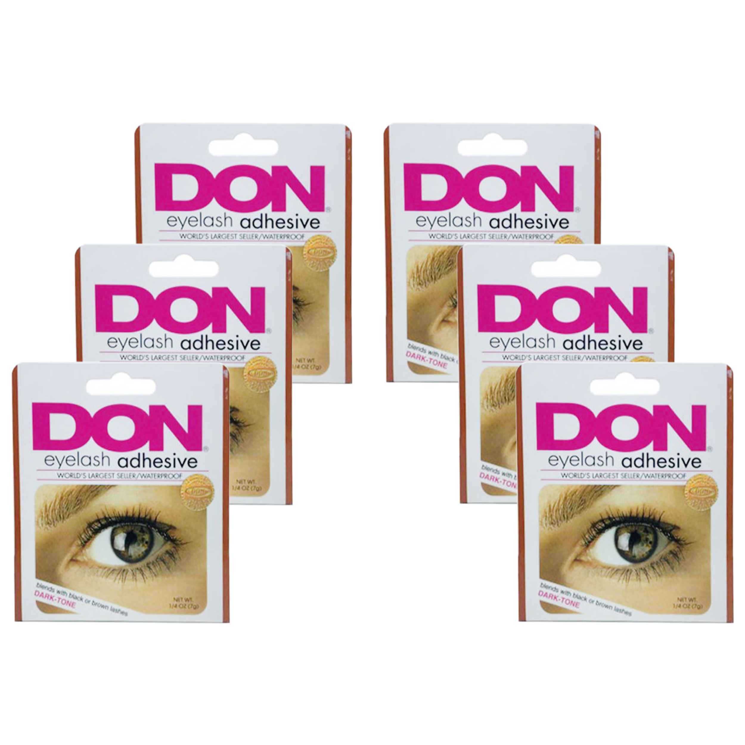 چسب مژه مصنوعی دان مدل 2021 وزن 7 گرم مجموعه 6 عددی