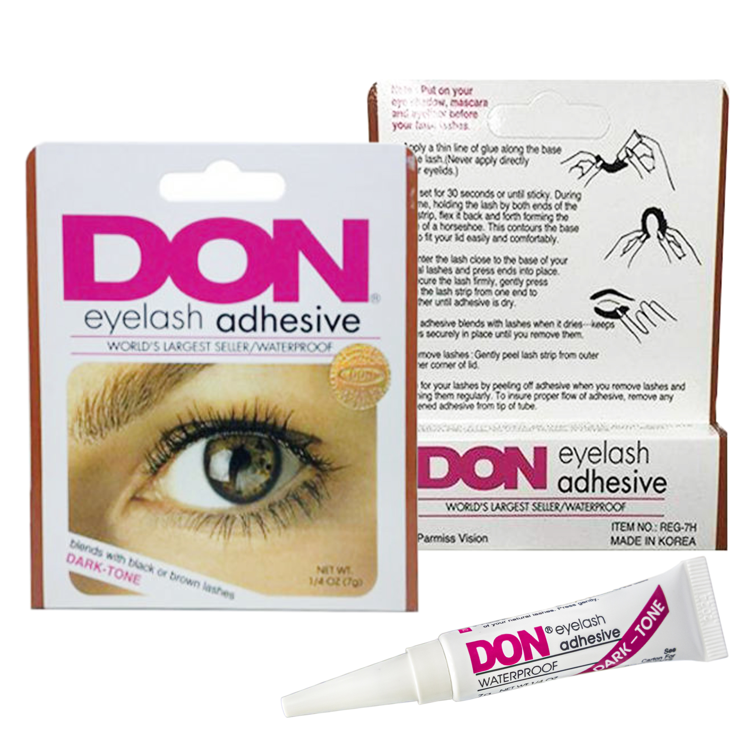 چسب مژه مصنوعی دان مدل 2021 وزن 7 گرم مجموعه 6 عددی