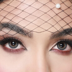 لنز چشم هرا کد H310 رنگ  طوسی عسلی دور دار