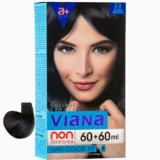 کیت رنگ مو ویانا شماره 3.0 حجم 120 میلی لیتر رنگ قهوه ای تیره